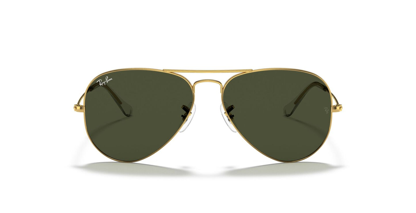 Aviator Classic Sunglasses in Gold and Green