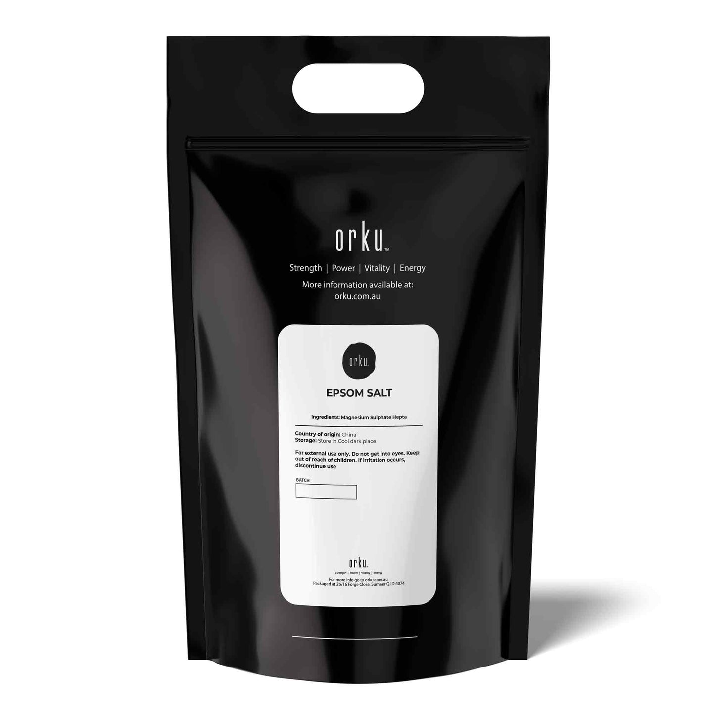 Orku 5Kg Epsom Salt - Magnesium Sulphate Bath Salts For Skin Body Sulfate