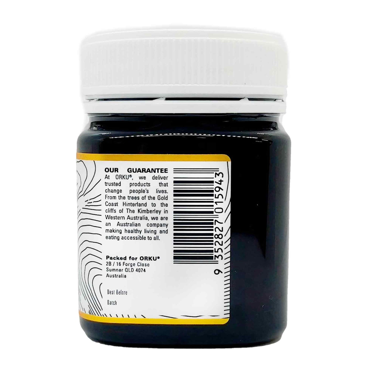 Orku 250g MGO 500+ Australian Manuka Honey - 100% Raw Natural Pure Jelly Bush