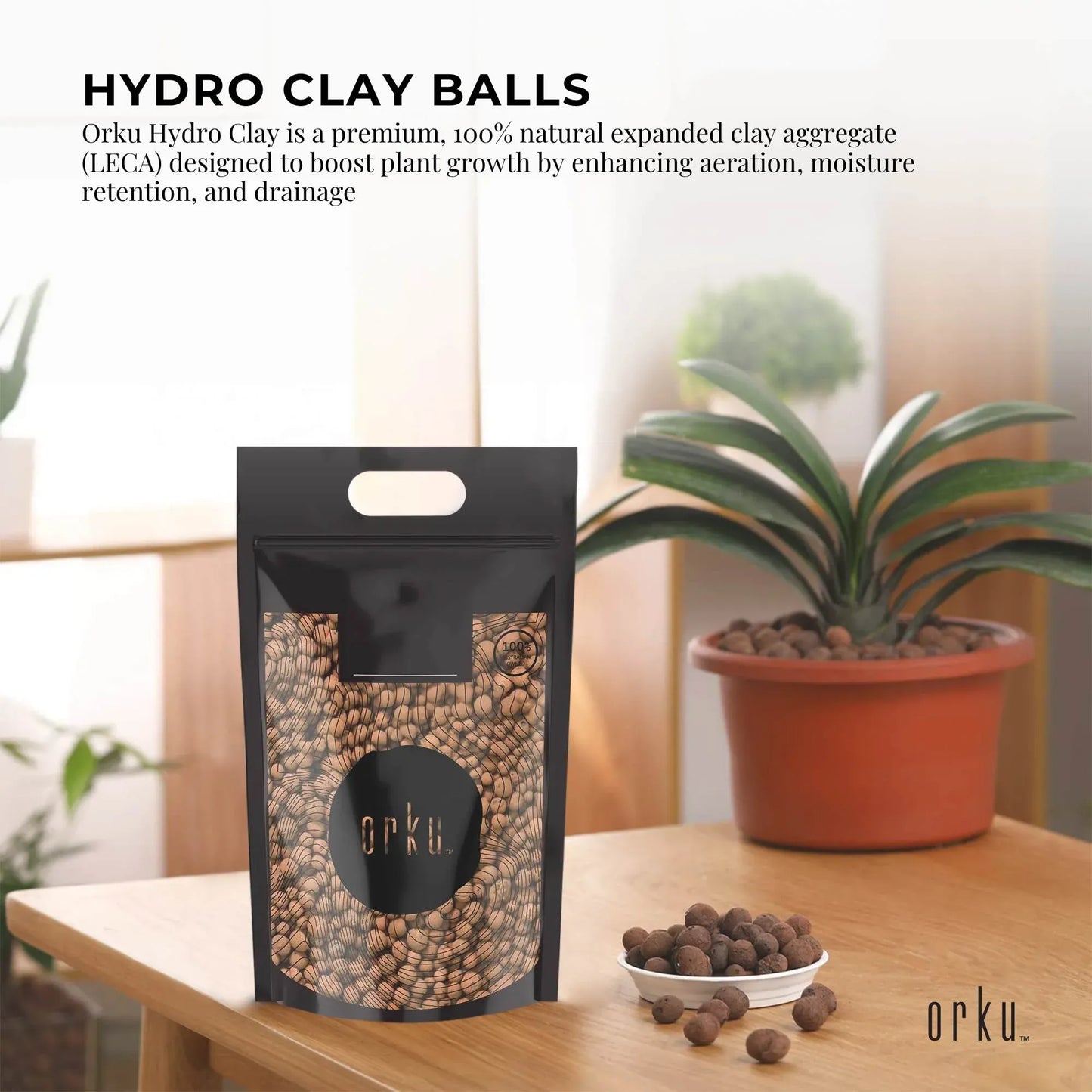 5L Hydro Clay Balls - Natural Premium Hydroponic Expanded Plant Growing Medium
