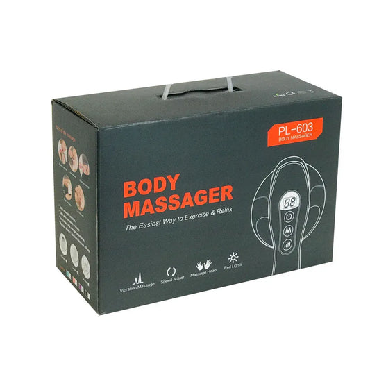 Orku Full Body Vibration Handheld Massager - 4 Heads Neck Shoulders Back Legs