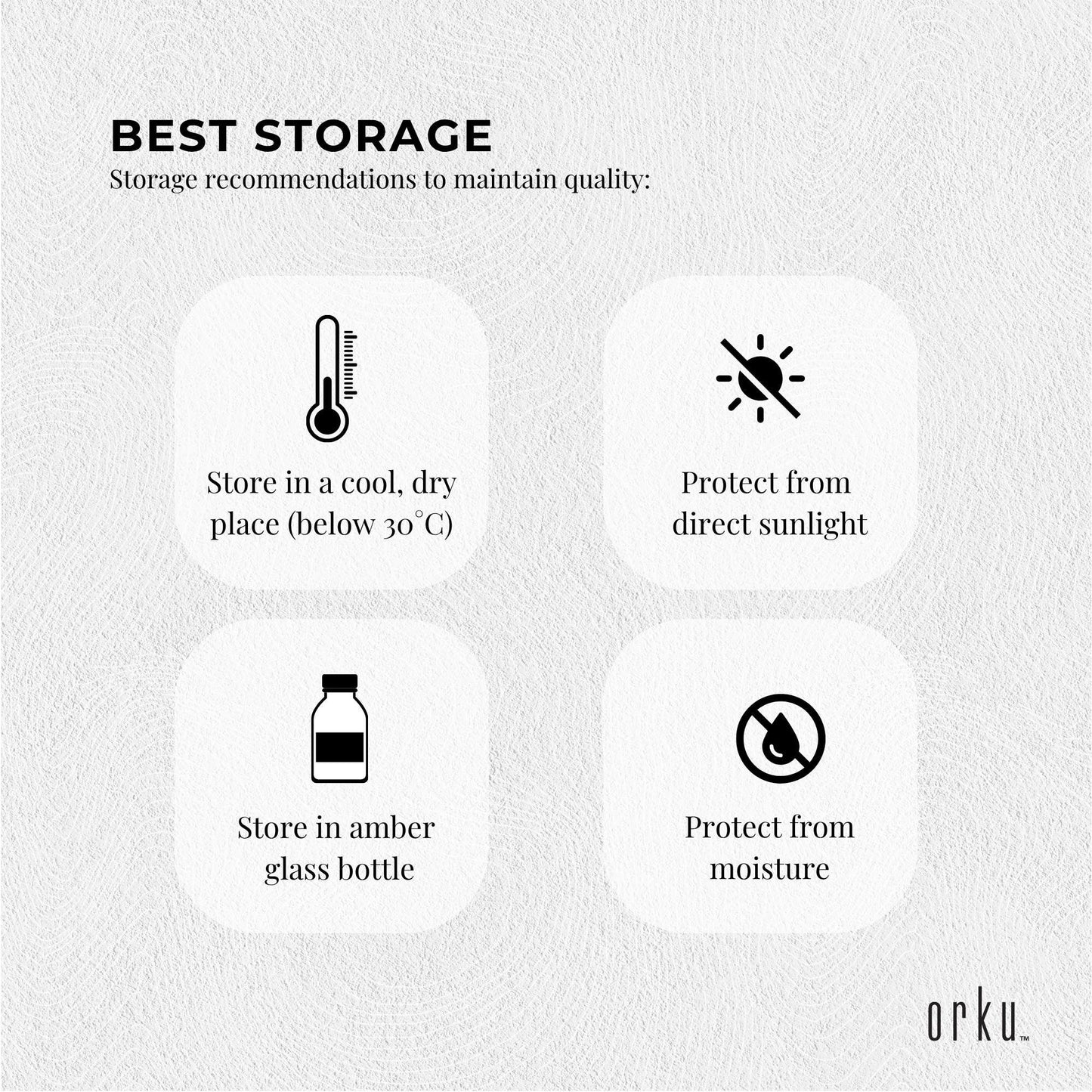 Orku 25ml Organic Castor Oil + Dropper - Hexane Free Cold Pressed