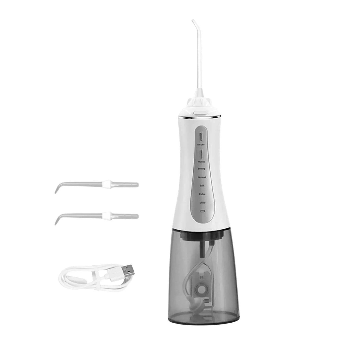 Orku Portable Oral Irrigator 350ml - Rechargeable Water Dental Flosser Teeth Cleaner
