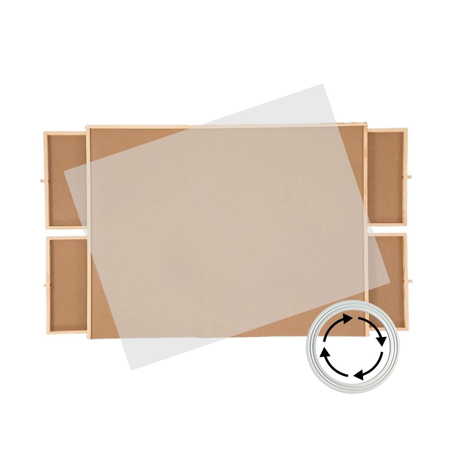 Social Hike Puzzle Board 1500 pcs  - Rotating Tabletop with 4 Drawers and Cover