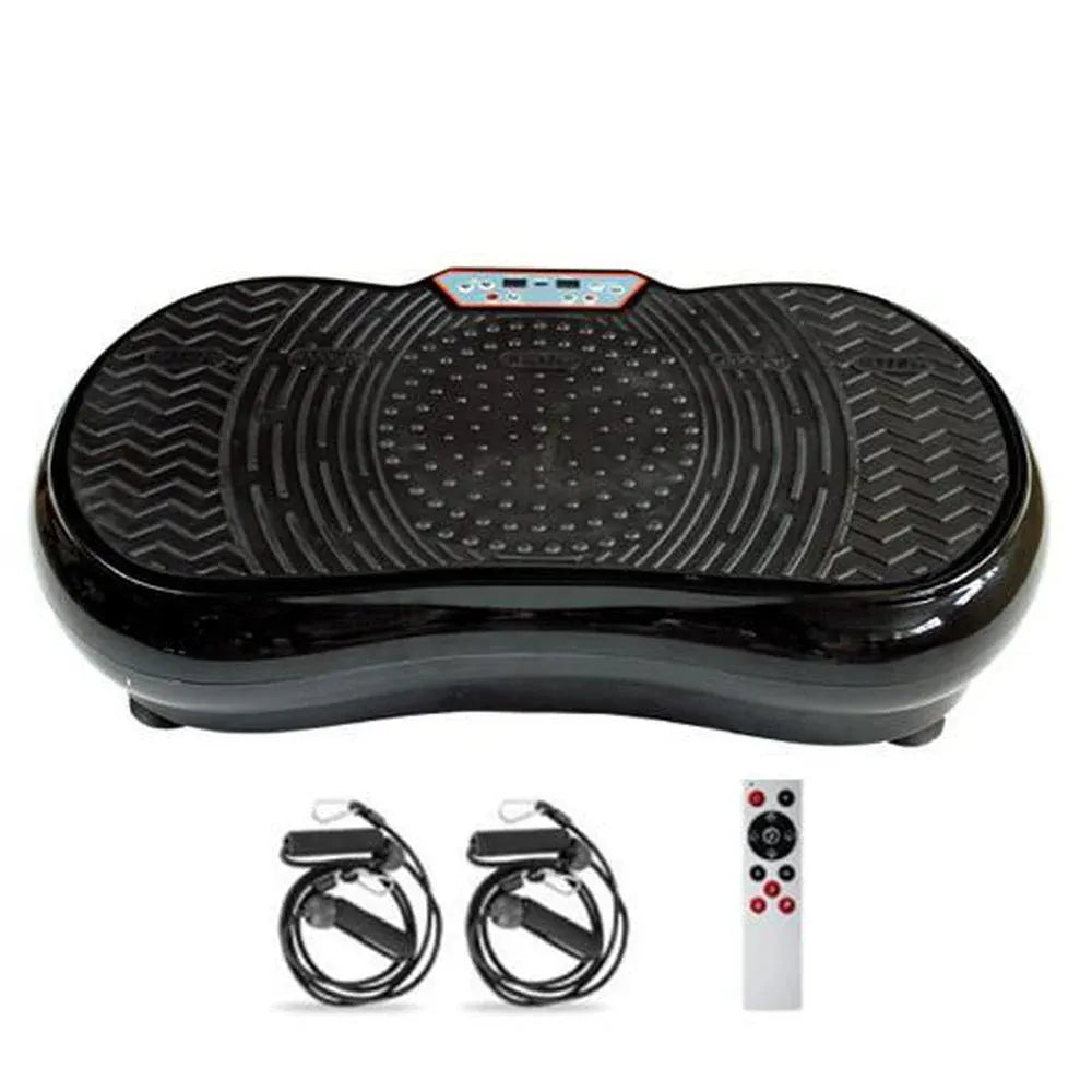 Social Hike Vibration Plate Exercise Platform - Vibrating Workout Machine Black