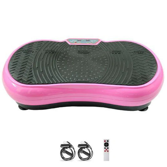 Social Hike Vibration Plate Exercise Platform - Vibrating Workout Machine Pink