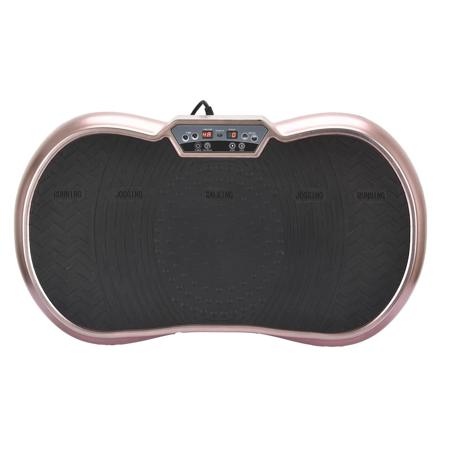 Social Hike Vibration Plate Exercise Platform - Vibrating Workout Machine Rose