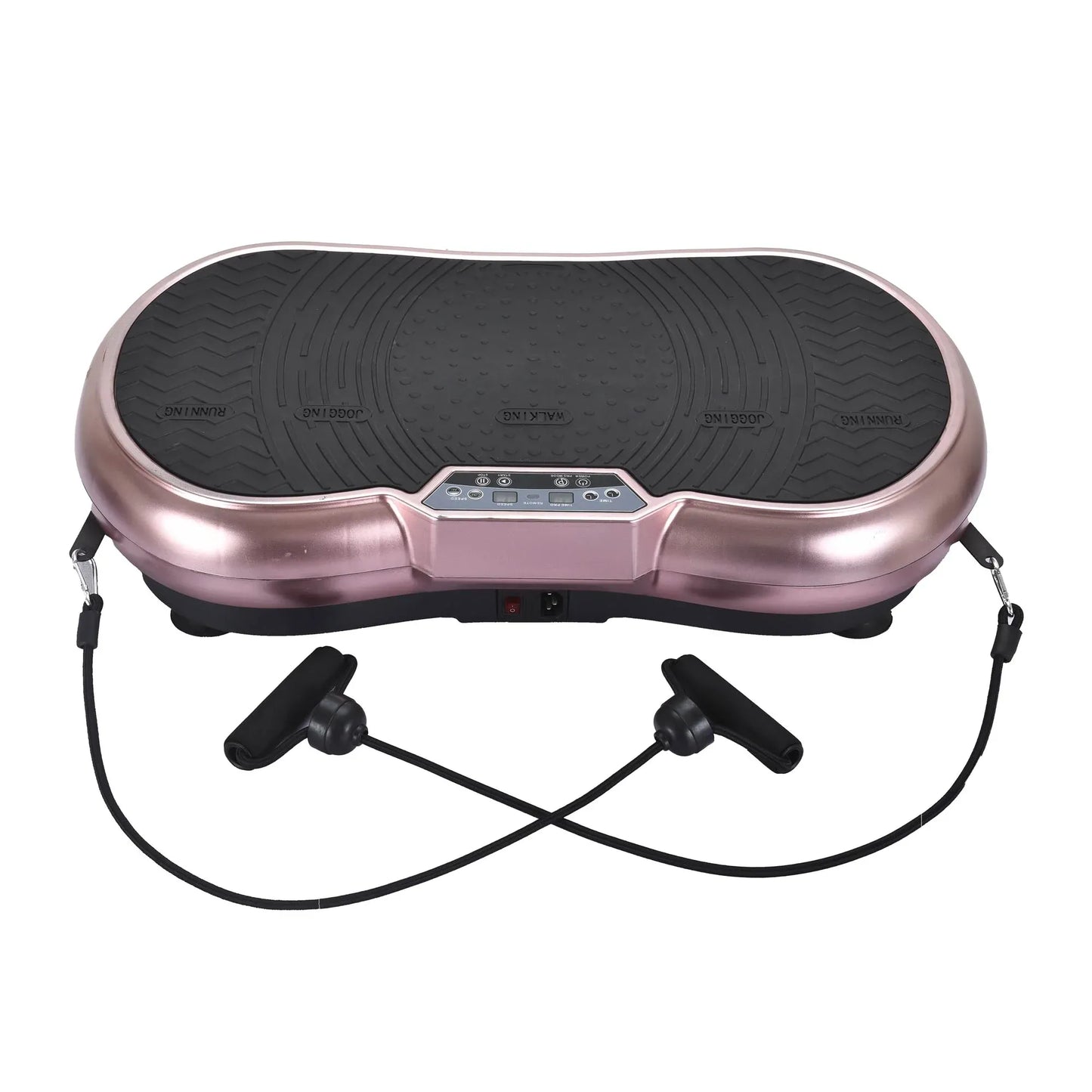Social Hike Vibration Plate Exercise Platform - Vibrating Workout Machine Rose