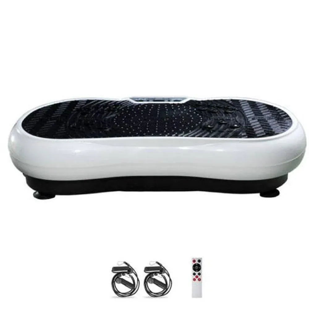 Social Hike Vibration Plate Exercise Platform - Vibrating Workout Machine White