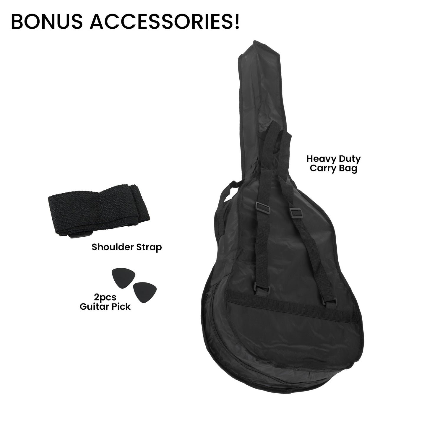 Karrera 38in Cutaway Acoustic Guitar with guitar bag - Blue Burst
