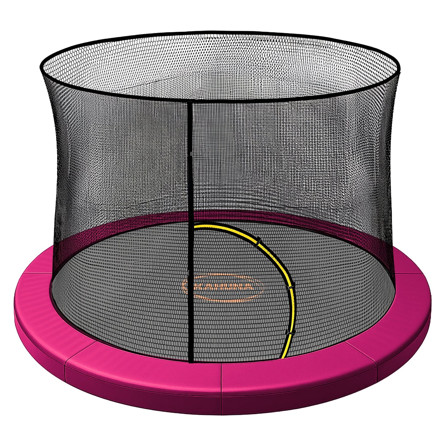 Kahuna 14ft Trampoline Pad and Net - Pink
