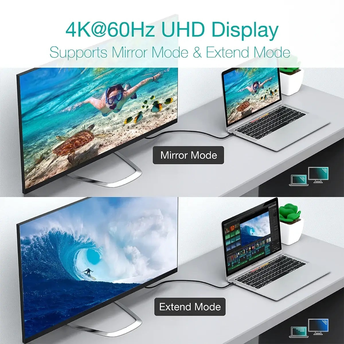 CHOETECH XCC-1027 USB-C M to M PD100W 5 Cable 2M