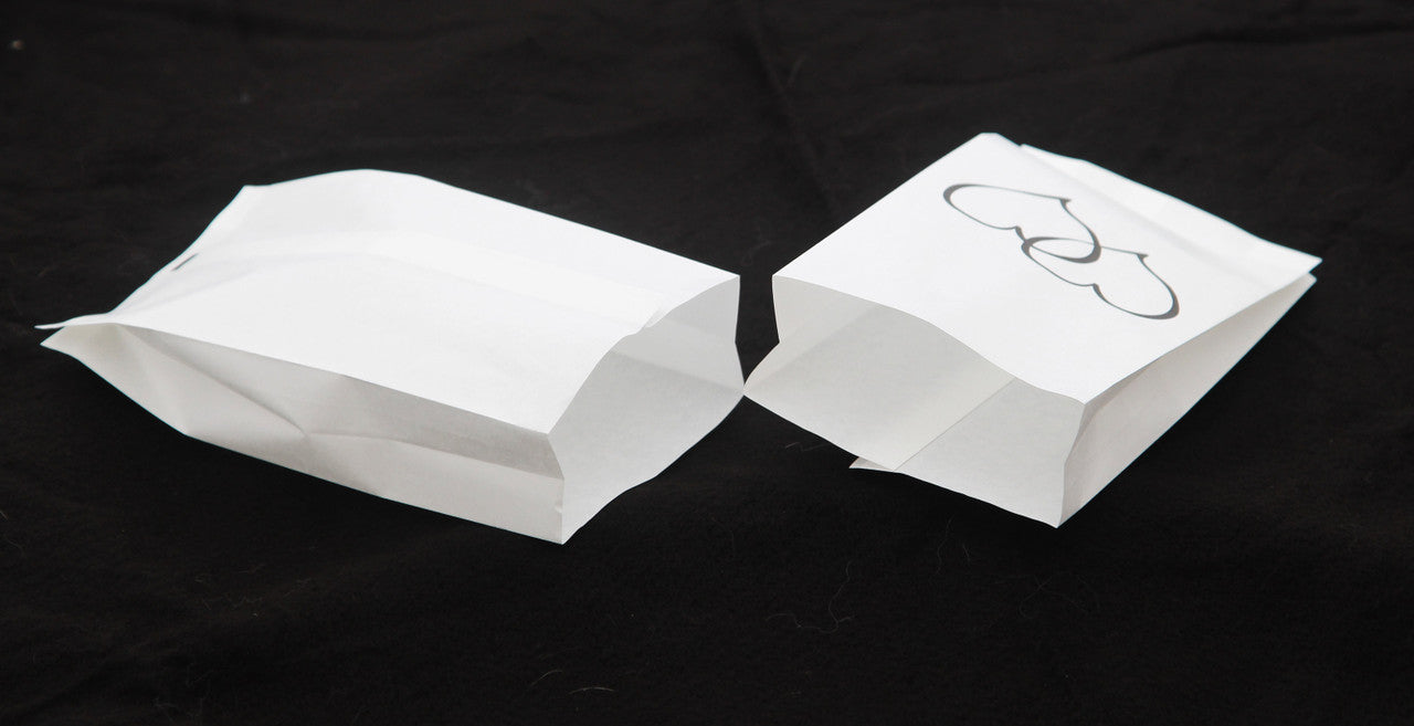 150 Pack Wedding Cake Bags Greaseproof Wax Paper Slice Take Home Favour Large Heart