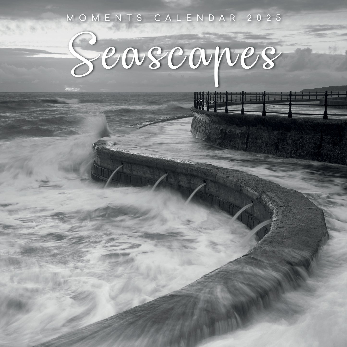 Seascapes - 2025 Square Wall Calendar 16 Months Premium Planner Christmas Gift
