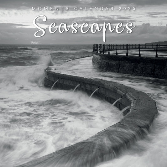 Seascapes - 2025 Square Wall Calendar 16 Months Premium Planner Christmas Gift