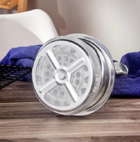 White French Press Coffee Maker 1000ml with Coffee Bean Can + Extra Filter Gift Set