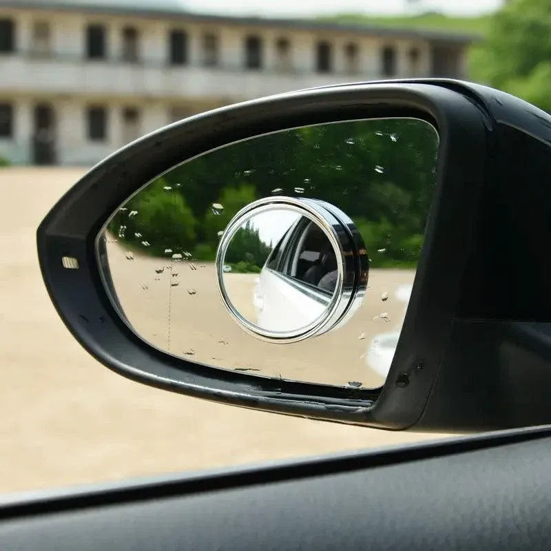 360 Degree Adjustable Blind Spot Mirror Pair Wide Angle Rearview Add-on 2PCS