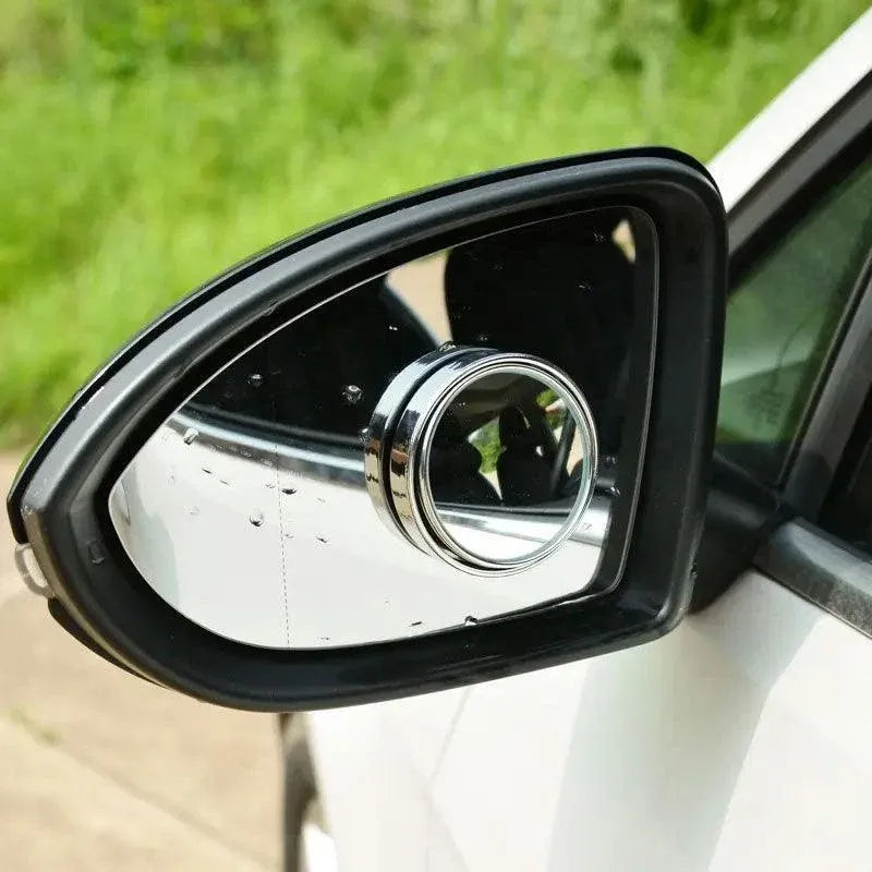 360 Degree Adjustable Blind Spot Mirror Pair Wide Angle Rearview Add-on 2PCS