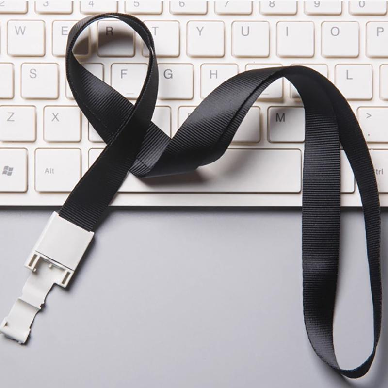 20PCS Badge PVC Swipe Work Opal Card Holder Security ID Tag Hang Lanyard Strap - Blue 20PCS