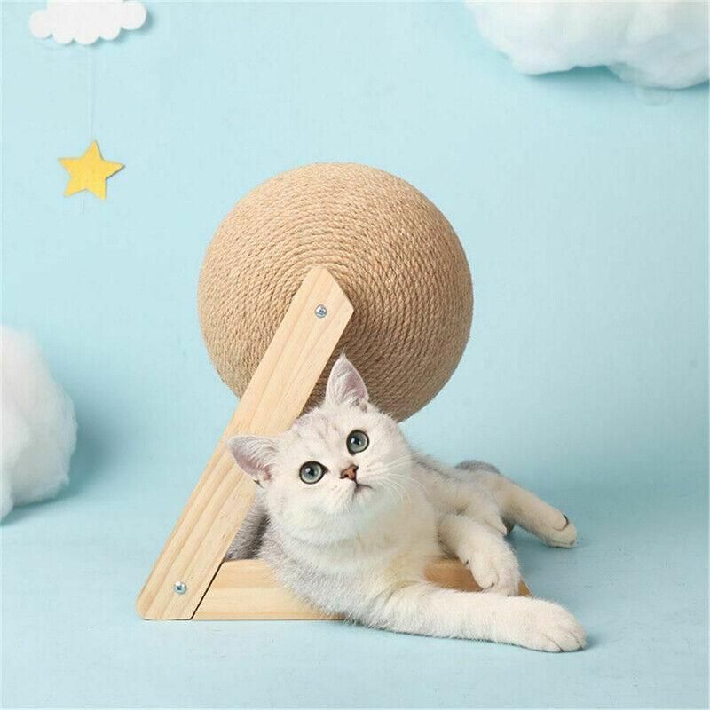 Cat Scratching Ball Cat Scratcher Toy Cats Scratcher Post Natural Sisal - Small (L-Type)