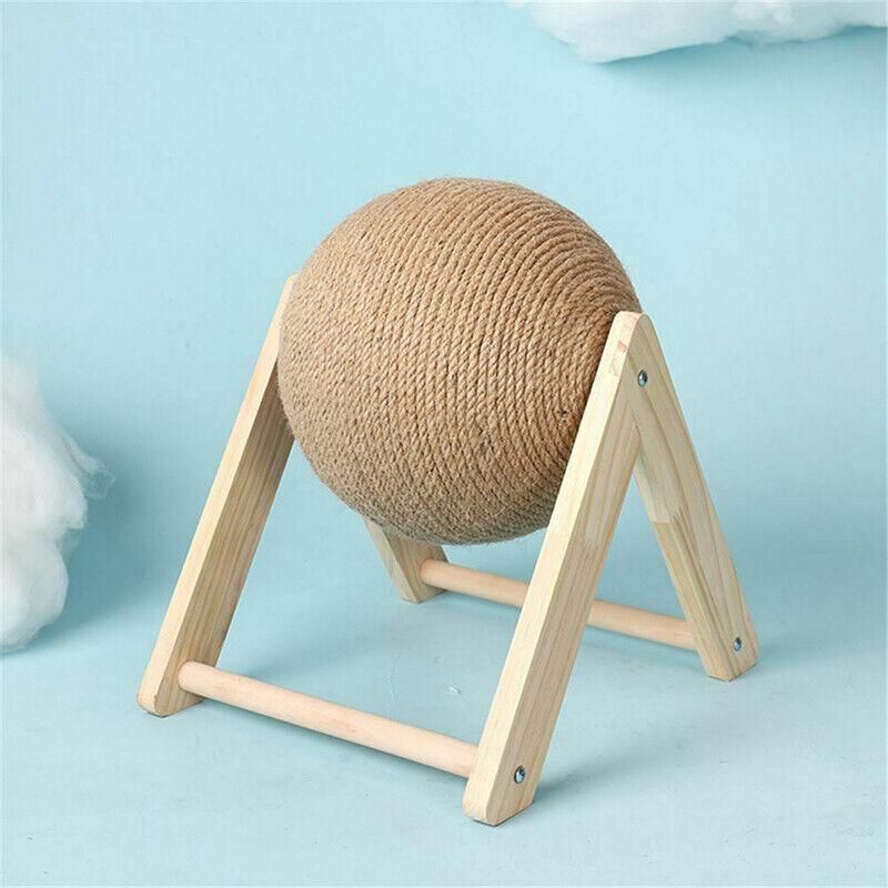 Cat Scratching Ball Cat Scratcher Toy Cats Scratcher Post Natural Sisal - Small (L-Type)
