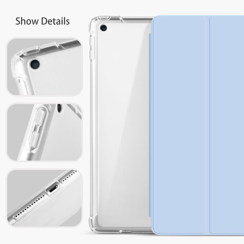 Shockproof Silicone iPad Air 4 Cover with Pencil Slot and Smart Wake - Dark Green