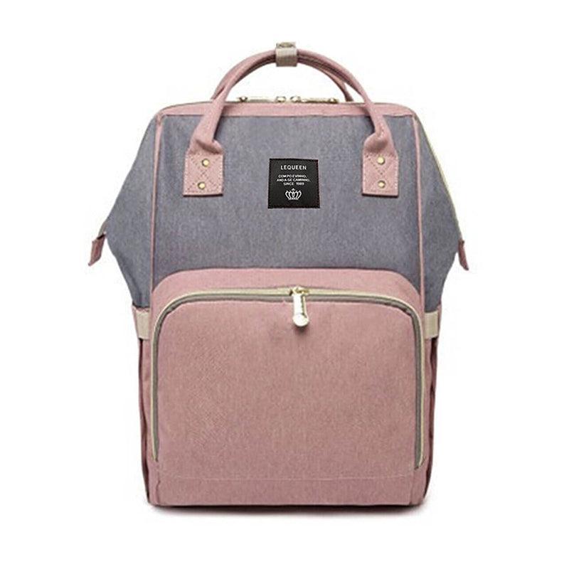 Luxury Multifunctional Diaper Nappy Backpack Maternity Mummy Changing Bag - Purple