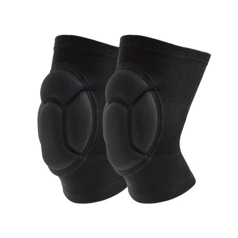 Aolikes Knee Pad Crashproof Antislip Brace Leg Sleeve Guard Protector Support - Black*1 Pair