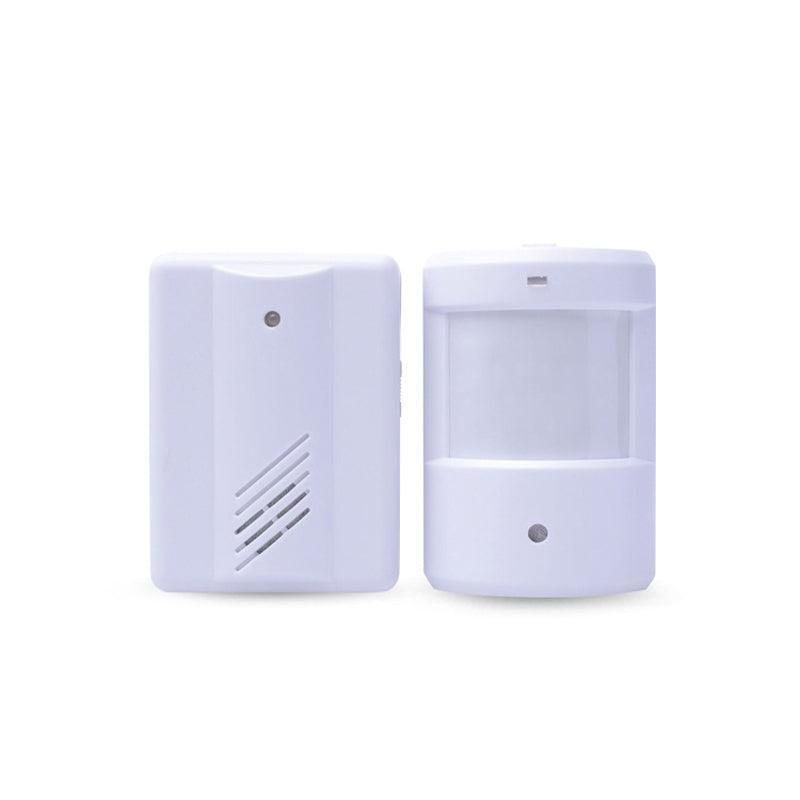 Restaurant Shop Door Entry Wireless Pir Motion Sensor Door Chime Door Bell Alarm - 2 Receivers+1 Sensor