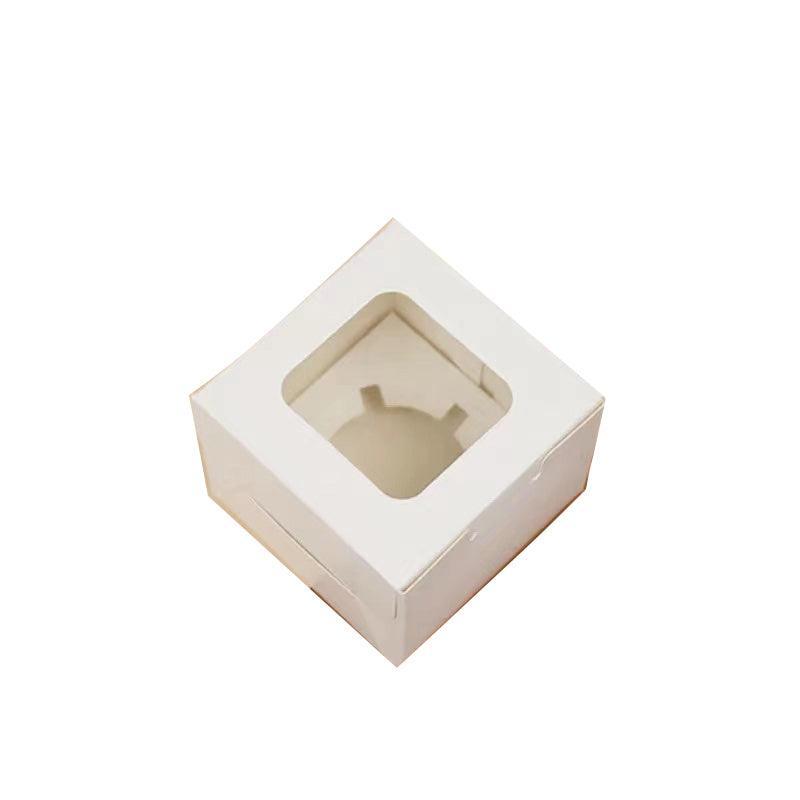 Cupcake Box Cases 1/2/4/8/12 Holes Window Face Cases Party Wedding Muffin Baking - 12 Holes 5PCS