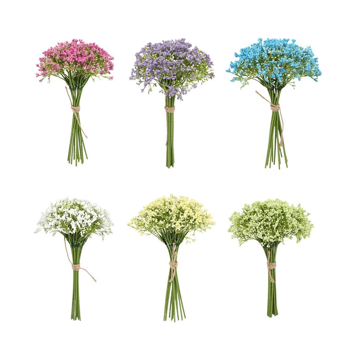 16pcs Artificial Foam Full Star Flowers Wedding Bouquet Home Decor Simulation - Purple