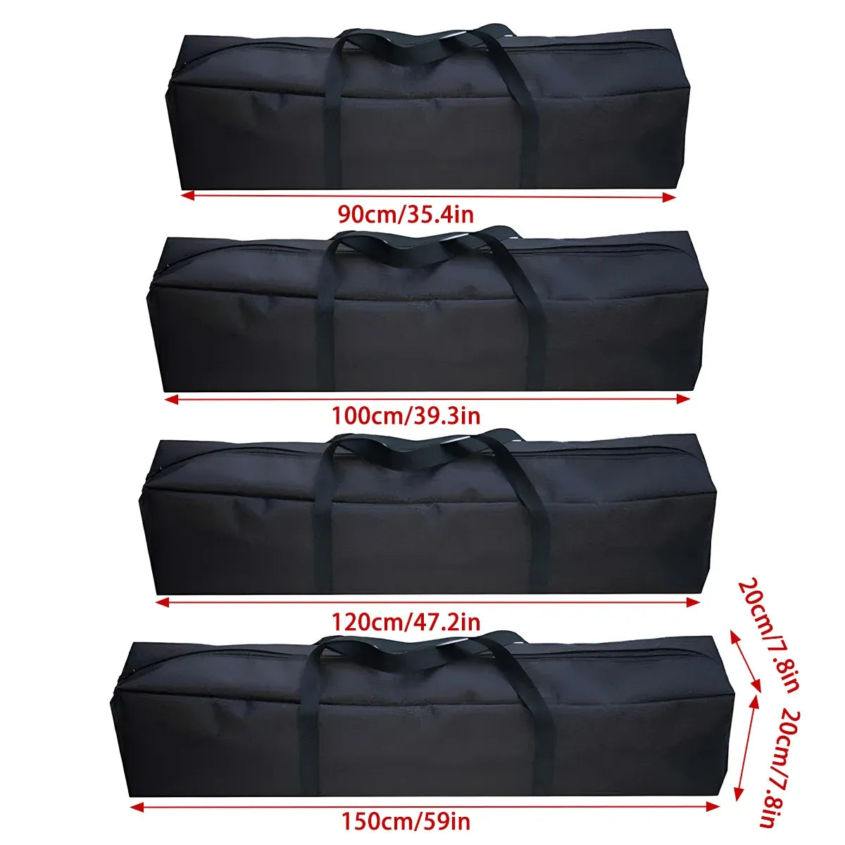 Camping Large Capacity Tool Bag Tote Water Resistant Durable For Outdoor Travel - 150cm