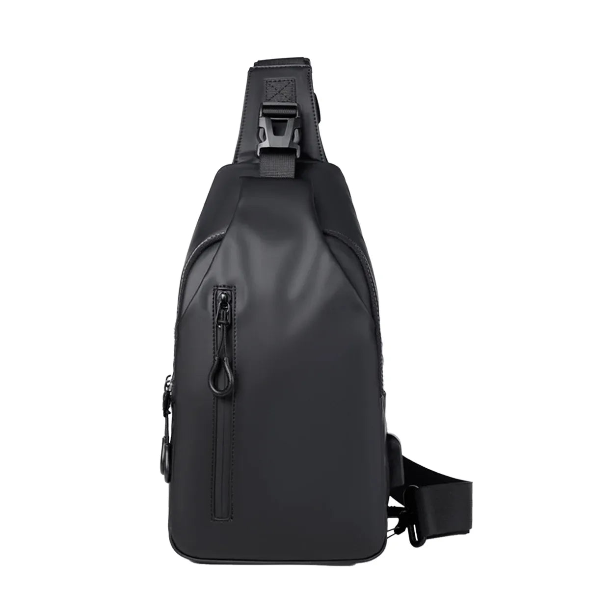 Large Capacity Chest Crossbody Bag Waterproof Durable for Travel Daily Use - Black