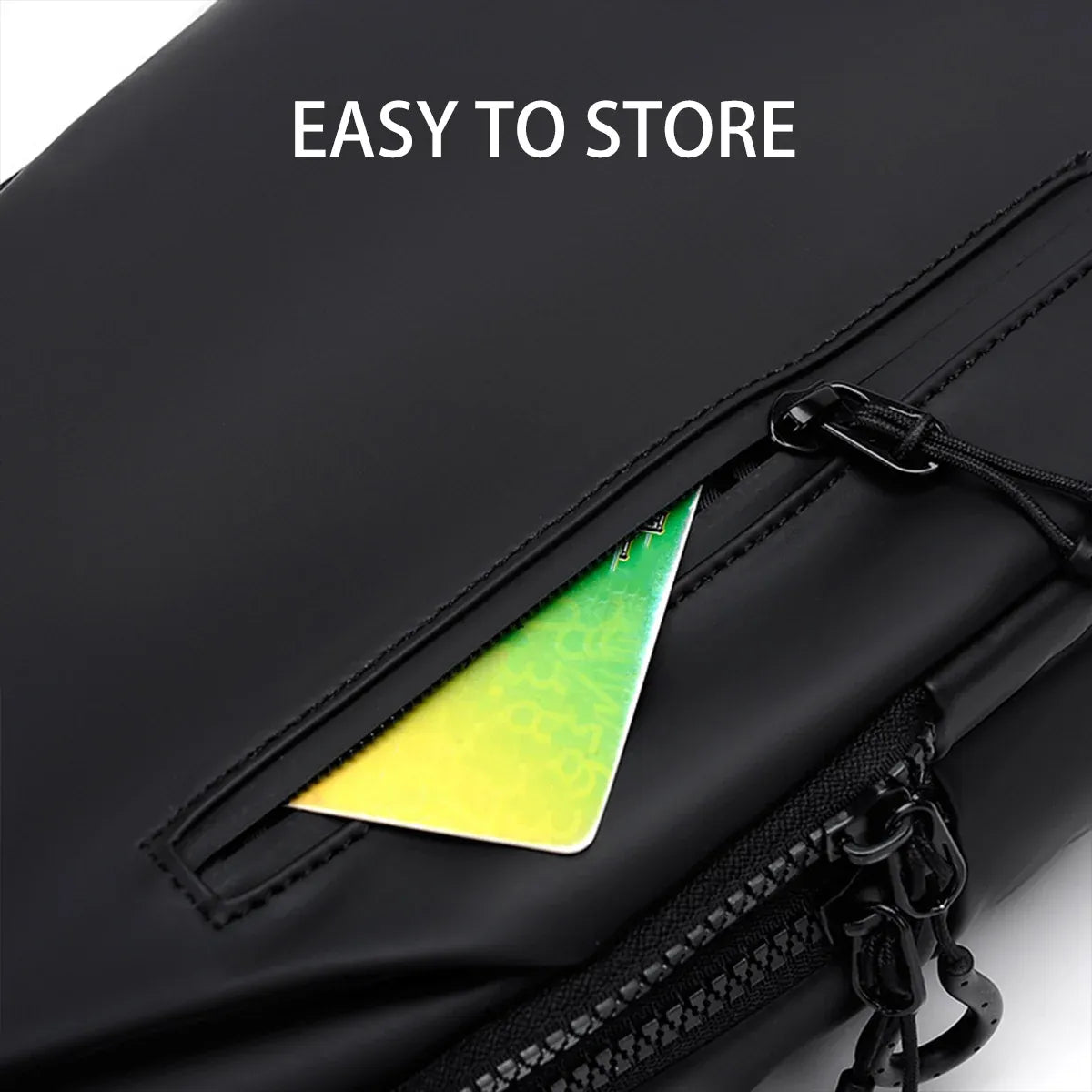 Large Capacity Chest Crossbody Bag Waterproof Durable for Travel Daily Use - Blue