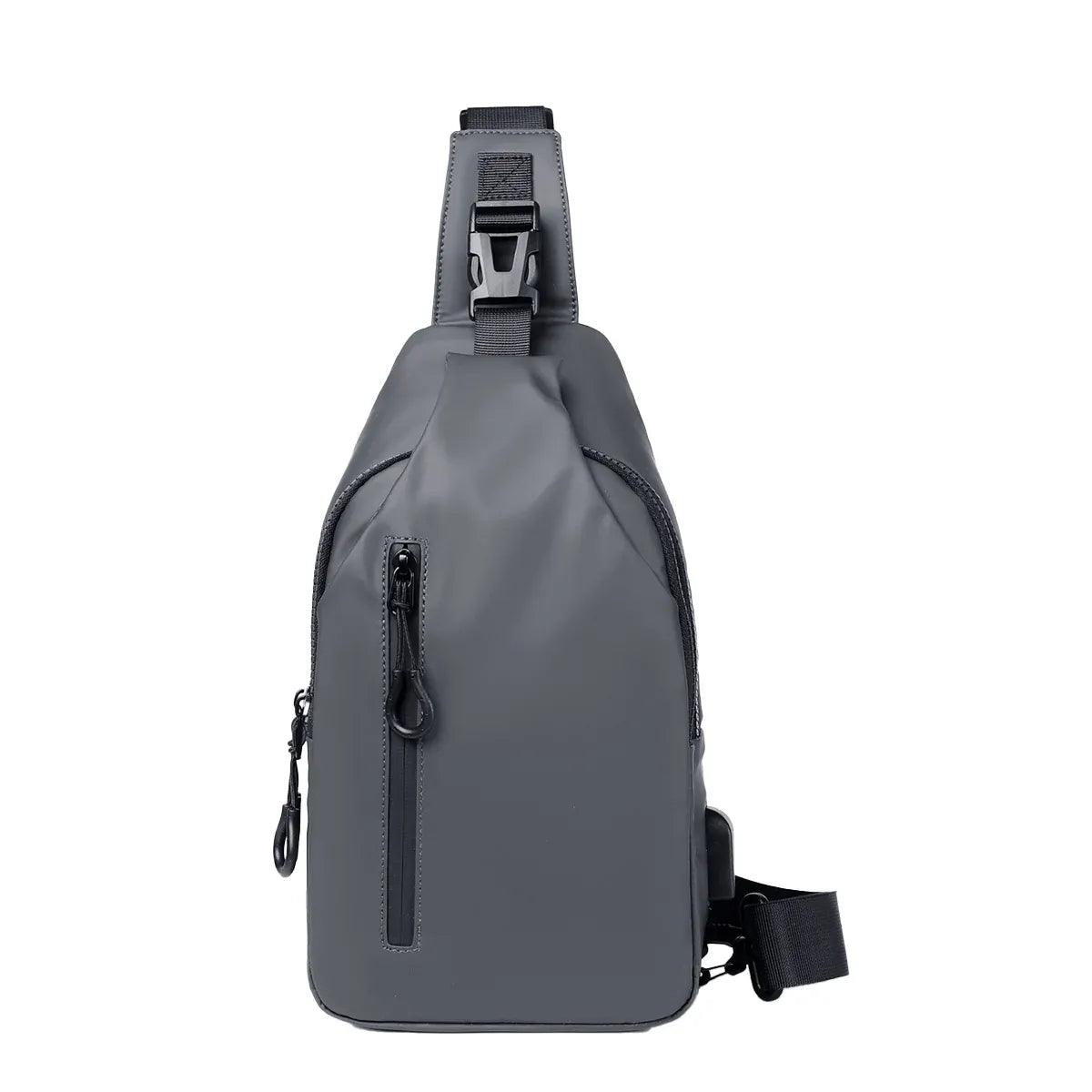 Large Capacity Chest Crossbody Bag Waterproof Durable for Travel Daily Use - Grey