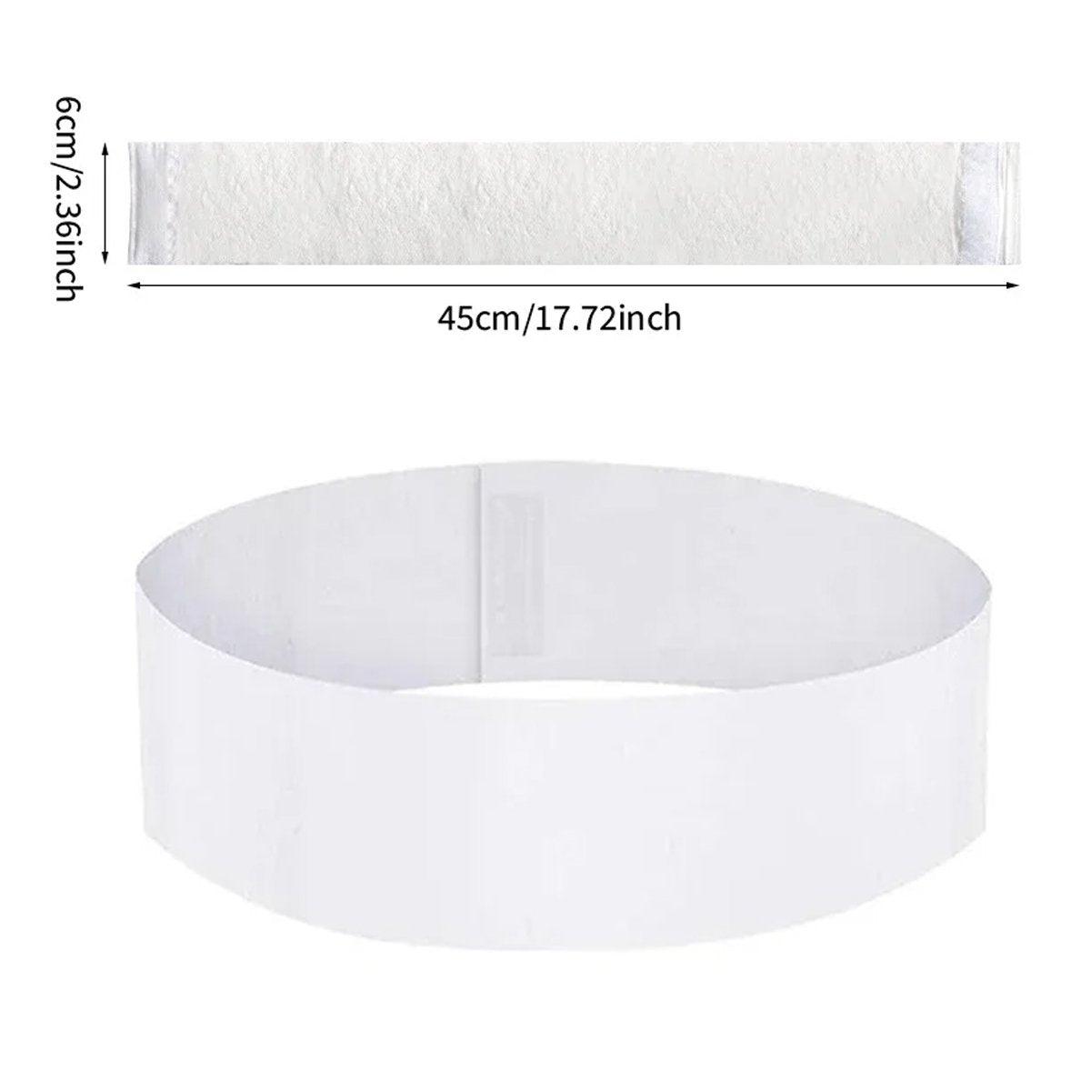 50pcs Disposable Velcro Hair Ties Elastic Nonwoven Hair Ties for Beauty Salon - Black