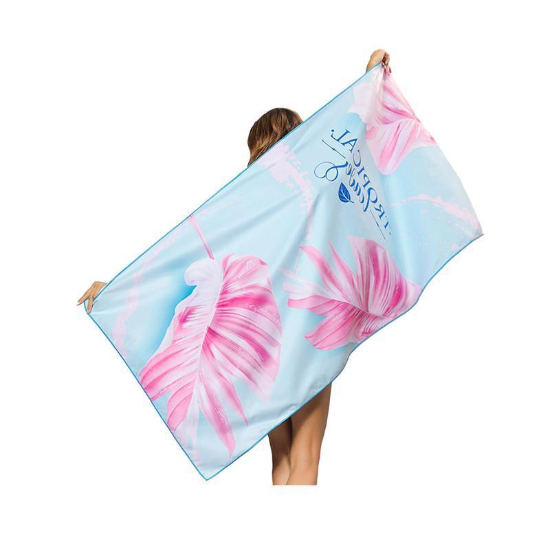 Sand Free XL Beach Towel + Bag Quick Dry Microfibre Compact Light Swimming - Colorful starry sky