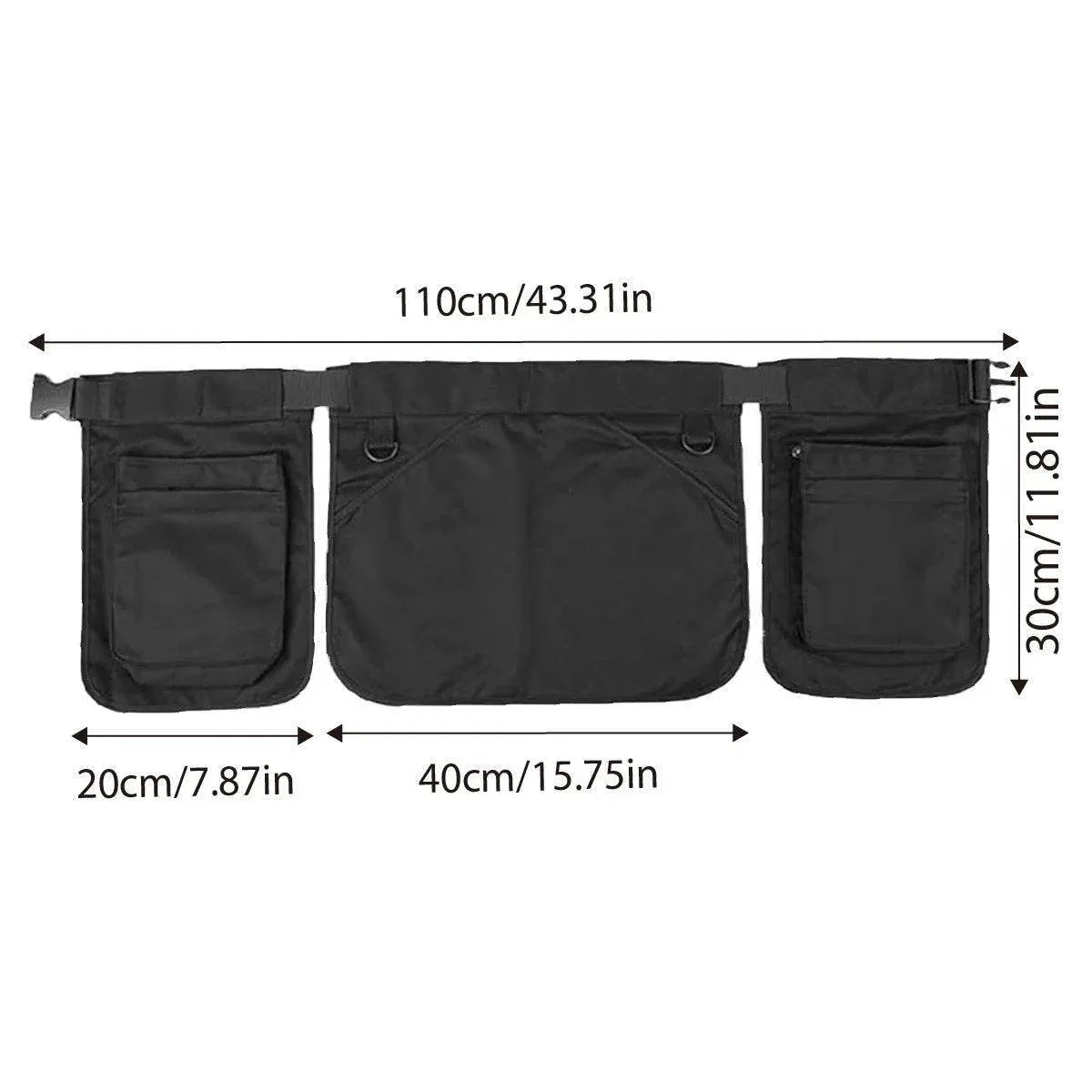Gardening Apron Half-length Waist Bag Tool Work Clothes Adjustable Short Apron