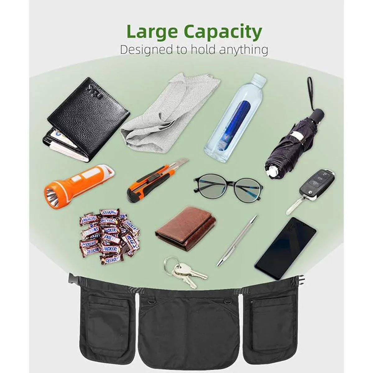Gardening Apron Half-length Waist Bag Tool Work Clothes Adjustable Short Apron