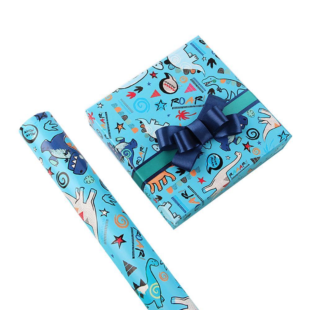 20pcs Cute Animal Cartoon Gift Wrapping Paper for Toys Bookskin and Crafts - Purple Car-20PCS