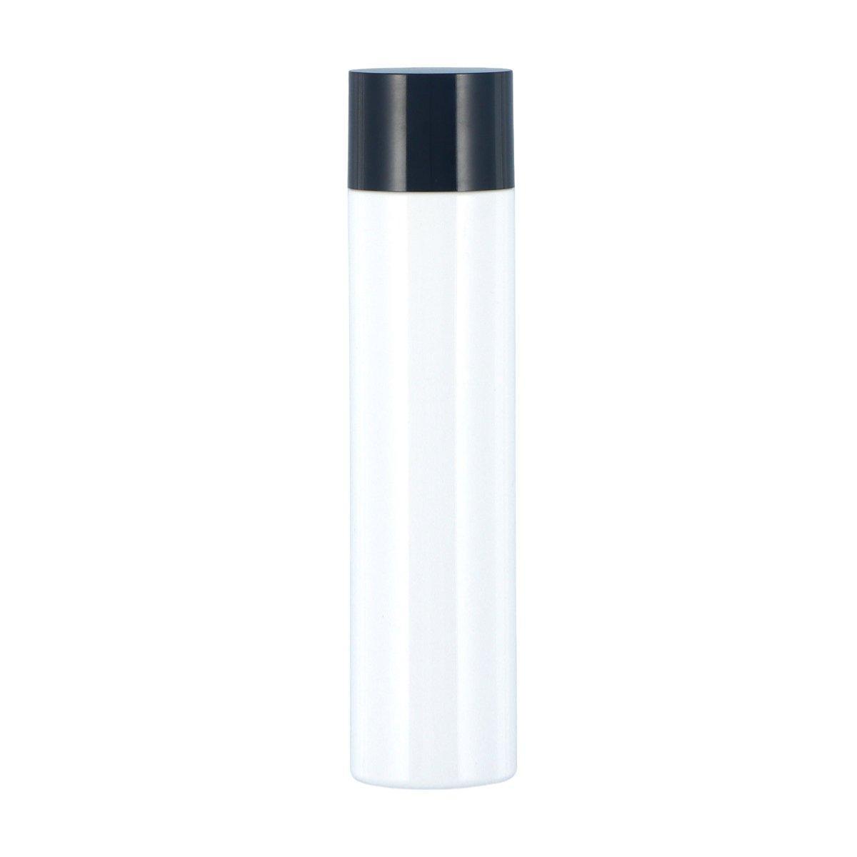 50/100/150ml Plastic Toner Lotion Bottles Refillable Travel Cosmetic Containers - Black Lid + Transparent Bottle - 150ml