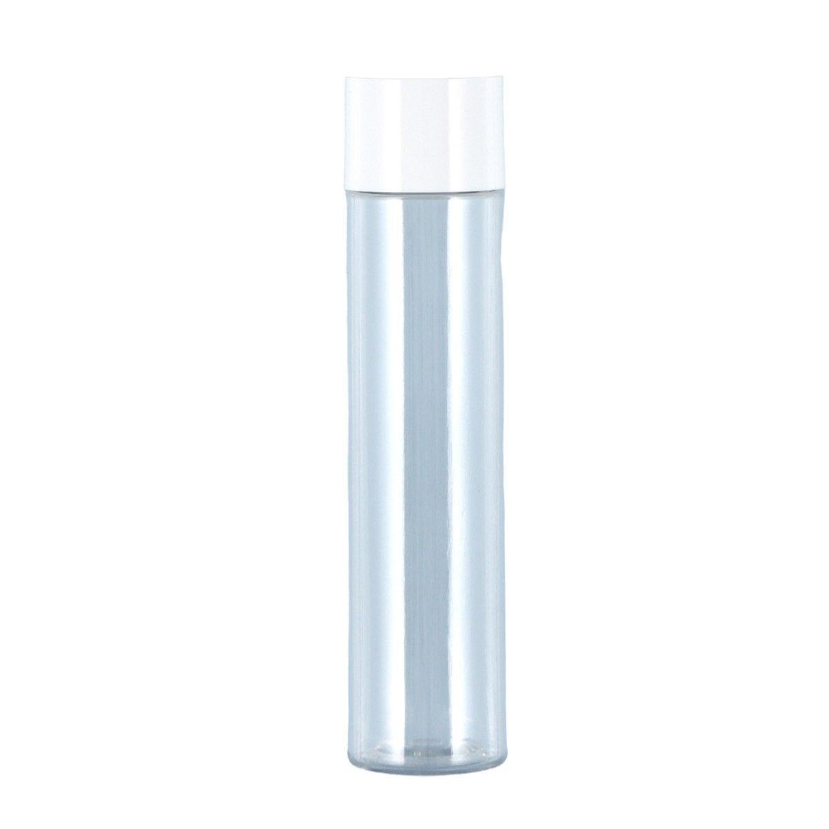 50/100/150ml Plastic Toner Lotion Bottles Refillable Travel Cosmetic Containers - White Lid + Transparent Bottle - 50ml