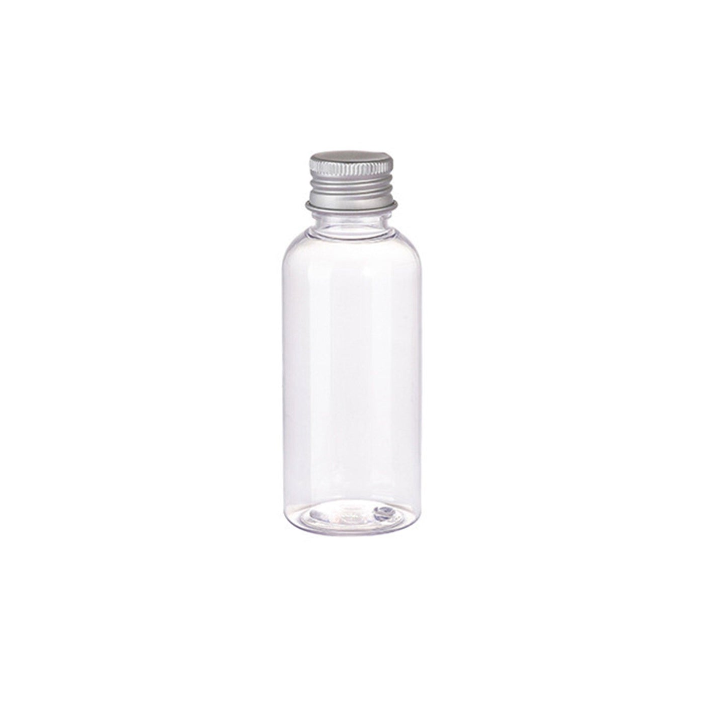 20pcs Brown Transparent Cosmetic Bottles with Aluminum Lids for Packaging - Brown-300ml