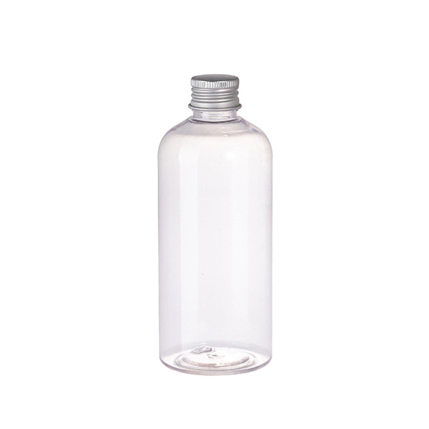 20pcs Brown Transparent Cosmetic Bottles with Aluminum Lids for Packaging - Transparent-100ml