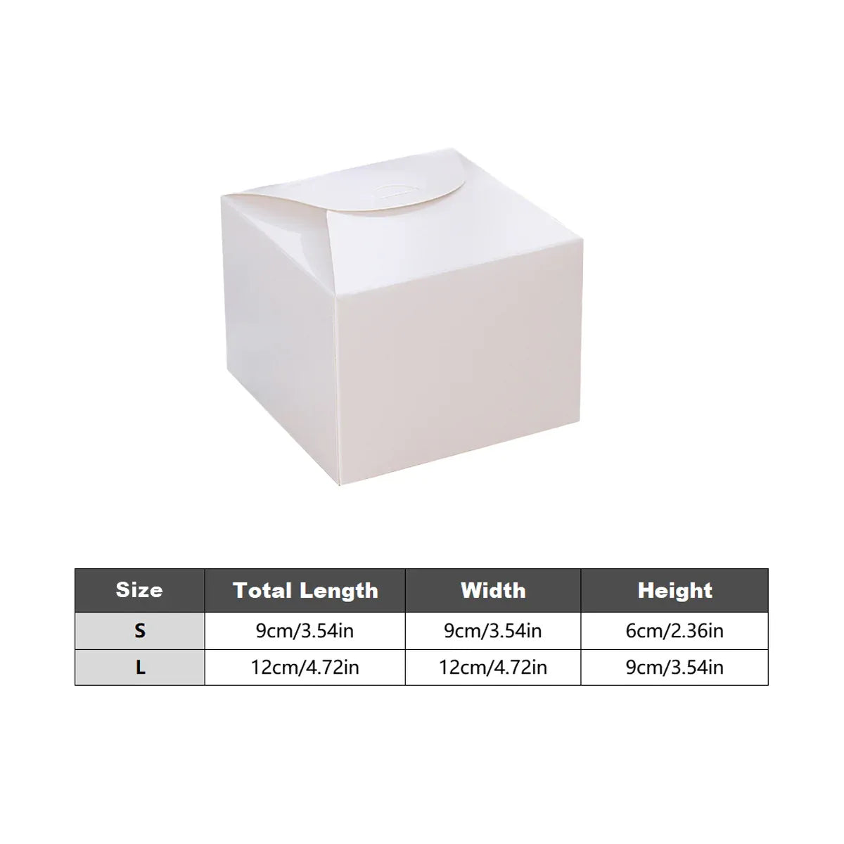 100PCS Kraft Paper Pastry Boxes Square Cake Boxes for Dessert and Bakery Packaging - L