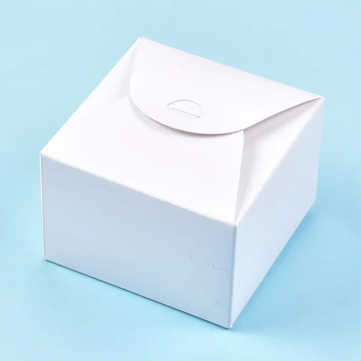 100PCS Kraft Paper Pastry Boxes Square Cake Boxes for Dessert and Bakery Packaging - S