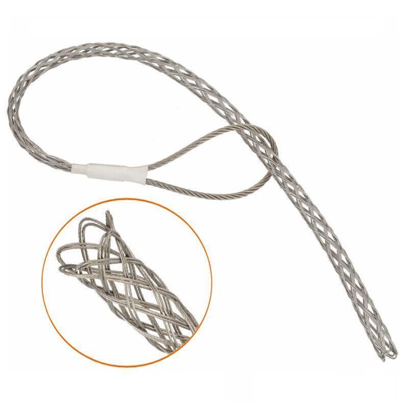 Stainless Steel Cable Pulling Sock Wire Grip Tool for NBN Telstra Ducting 6 Sizes - White(15-20MM)