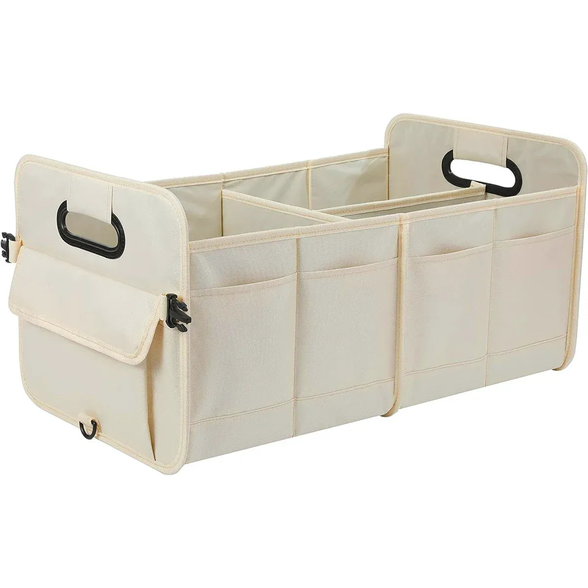 Car Organiser Boot Storage Box Foldable Trunk Organizer for Vehicle Storage - Beige