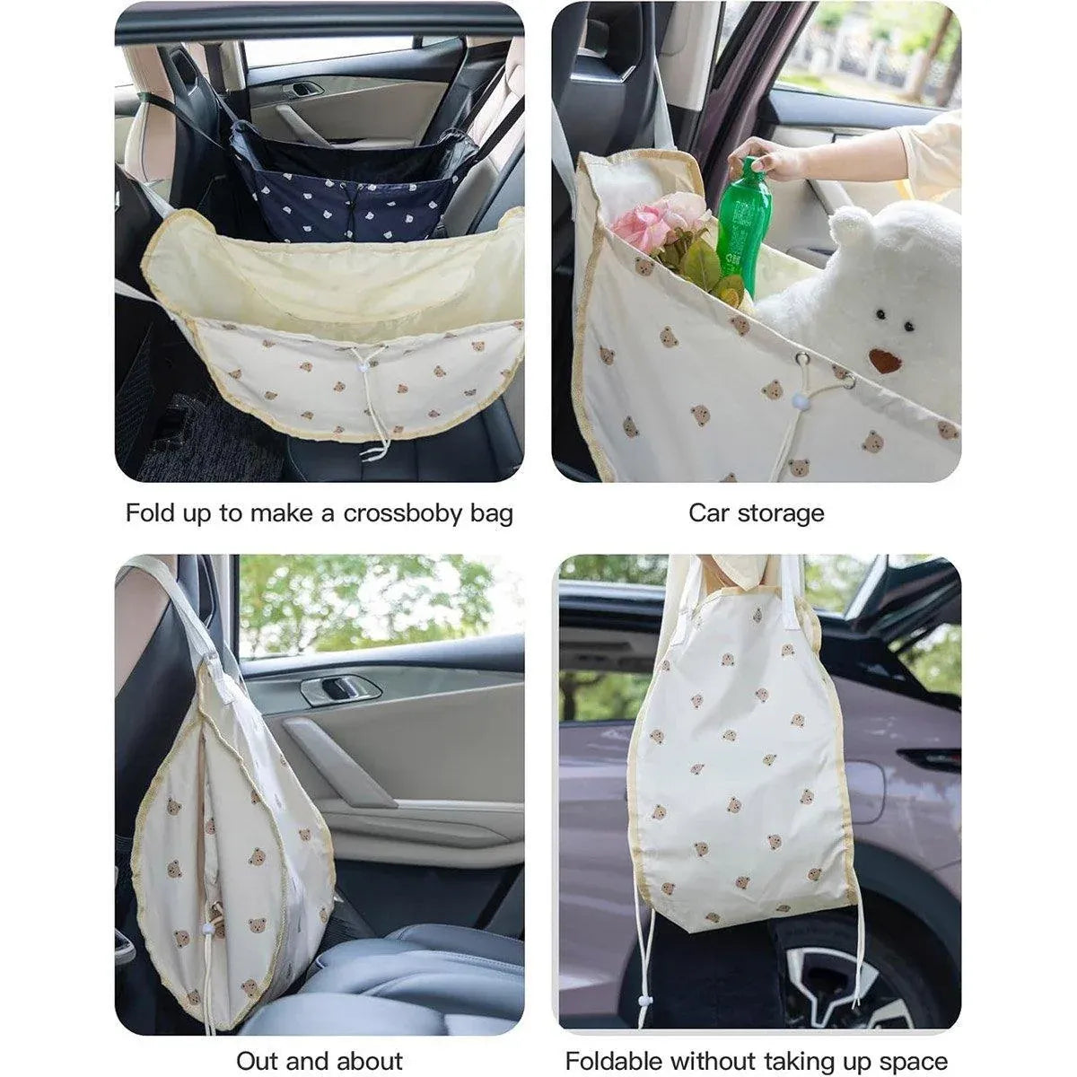 Seat Back Storage Organizer Multi-Function Rear Seat Hanging Storage Bag for Vehicle