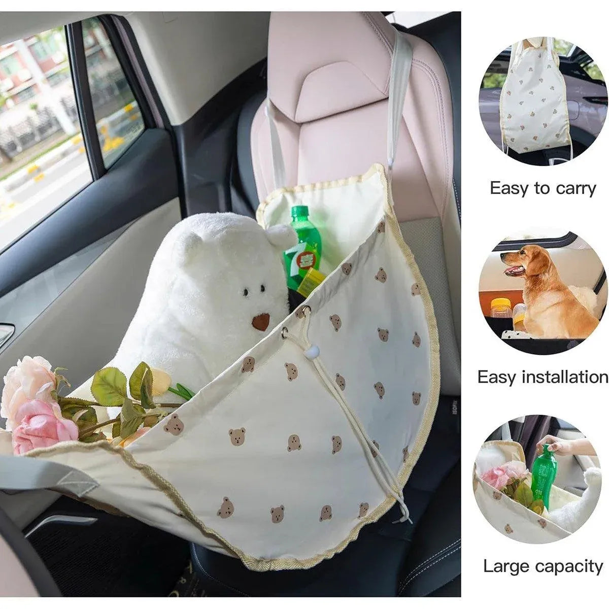Seat Back Storage Organizer Multi-Function Rear Seat Hanging Storage Bag for Vehicle